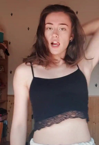 4. Sexy Alba Castello in Black Tank Top