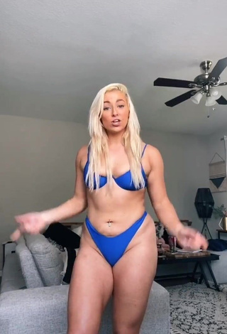 3. Hottest Alexandria Knight in Blue Lingerie