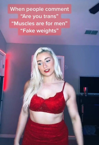 1. Beautiful Alexandria Knight in Sexy Red Bra