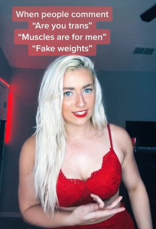 4. Beautiful Alexandria Knight in Sexy Red Bra