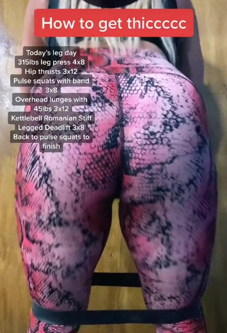 1. Hottest Alexandria Knight Shows Big Butt while doing Fitness Exercises