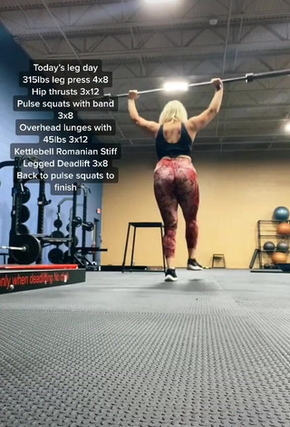 Hottest Alexandria Knight Shows Big Butt while doing Fitness Exercises