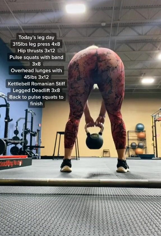 3. Hottest Alexandria Knight Shows Big Butt while doing Fitness Exercises