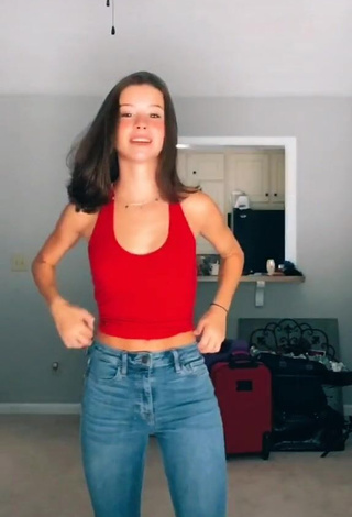 1. Sexy Alexis Dudley in Red Tank Top