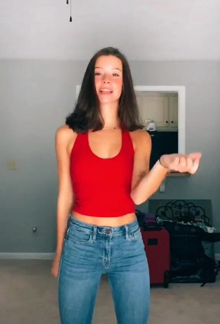 4. Sexy Alexis Dudley in Red Tank Top