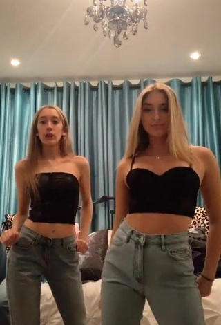 Sweetie Ally Jenna in Black Crop Top