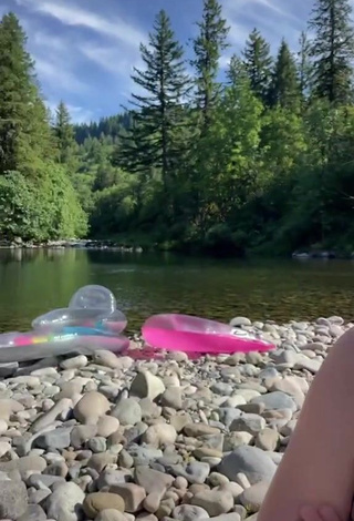 3. Hot Alyssa McKay in Bikini Top at the Beach