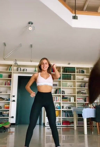 3. Sexy Ambra Cotti in Black Leggings