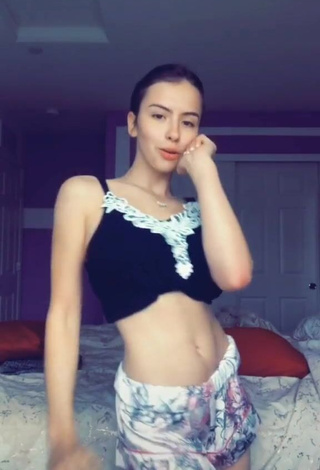 1. Hot Anastasia Strizhanova in Black Crop Top