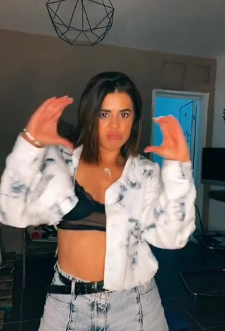 3. Sexy Angel Baranes in Black Crop Top and Bouncing Boobs