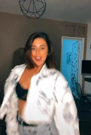 4. Sexy Angel Baranes in Black Crop Top and Bouncing Boobs