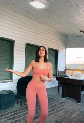 1. Sexy Angel Baranes in Pink Leggings and Bouncing Breasts