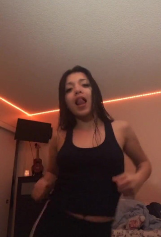 Hot Ashley Valdez in Black Tank Top