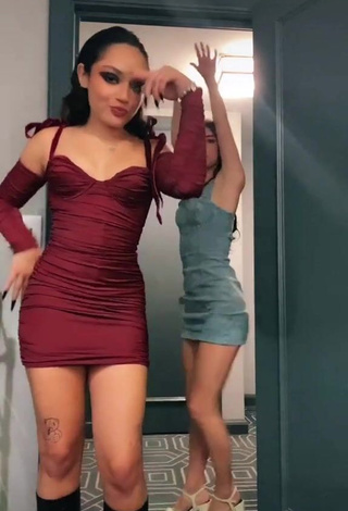 1. Hot Avani Gregg in Red Dress