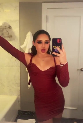 1. Sexy Avani Gregg in Red Dress