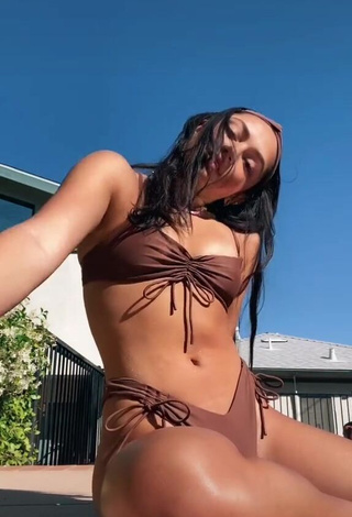 3. Sensual Avani Gregg in Brown Bikini