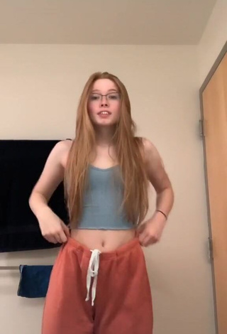 1. Beautiful Bailey Hurley in Sexy Grey Crop Top