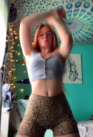 4. Really Cute Bailey Hurley in Grey Crop Top