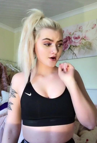 Hot Lowri Rose-Williams in Black Sport Bra