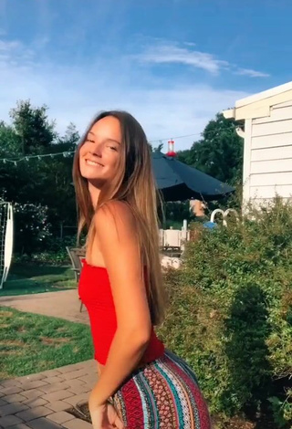 1. Hot Bri Powell in Red Tube Top