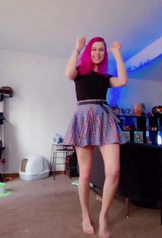 3. Hot Brooklyn Jade in Skirt