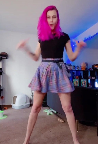 4. Hot Brooklyn Jade in Skirt