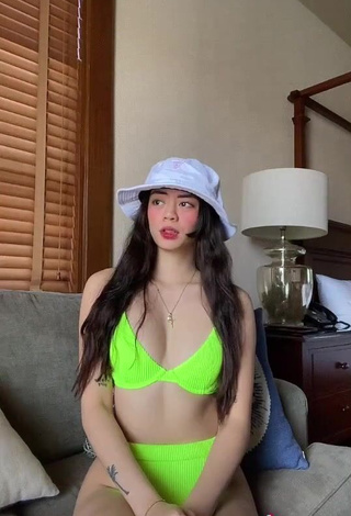 3. Sexy Camille Trinidad in Lime Green Bikini