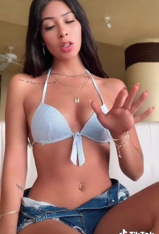 3. Sweetie Alexia García in White Bikini Top