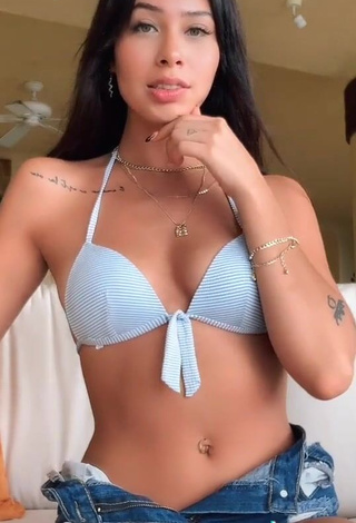 Hottie Alexia García in Blue Bikini Top