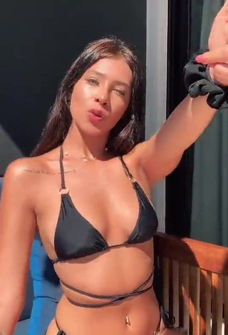 4. Desirable Alexia García in Black Bikini