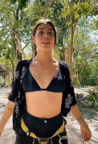 4. Gorgeous Alexia García in Alluring Black Bikini