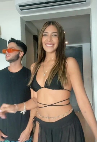 1. Pretty Alexia García in Black Bikini