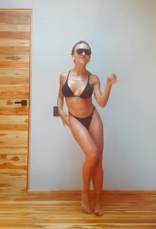 3. Hot Angelique Boyer in Black Bikini