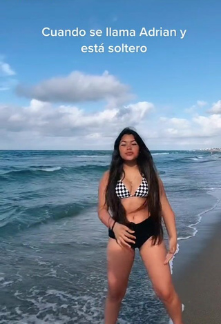 Desirable Annie Vega in Bikini at the Beach