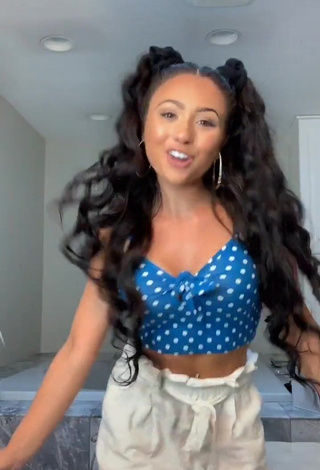 Sweetie Ashley Nocera in Polka Dot Crop Top