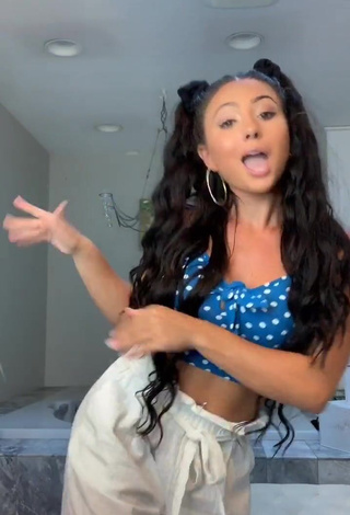 4. Sweetie Ashley Nocera in Polka Dot Crop Top