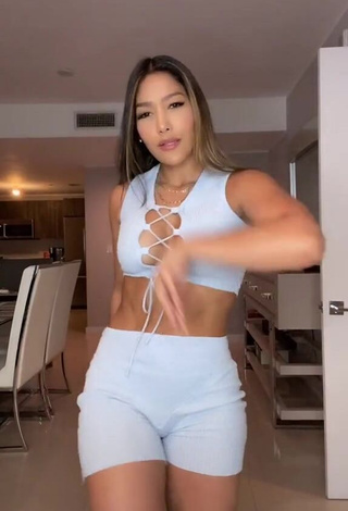 1. Sexy Farina in White Crop Top