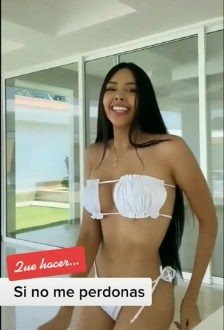 Franjomar Looks Sexy in White Bikini