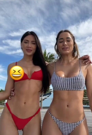 3. Cute Georgina Mazzeo Shows Cleavage in Bikini