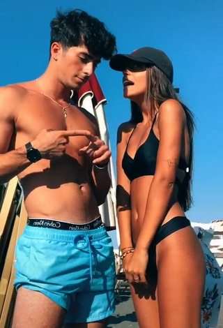 Sweetie Giorgia Malerba in Black Bikini