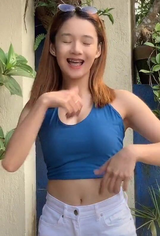 4. Hot Fatima Anonuevo in Blue Crop Top