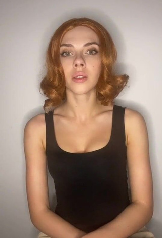 1. Hot Kate Shumskaya in Black Tank Top