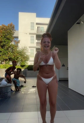 4. Hot Kayla Granda in White Bikini