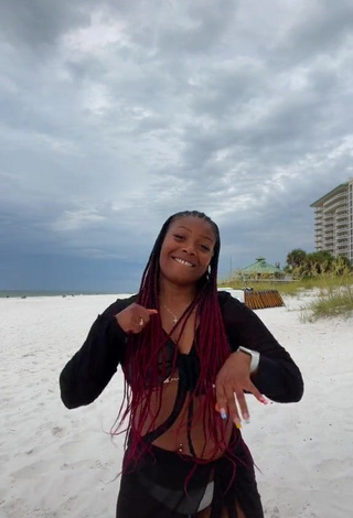 Hot Keara Wilson in Crop Top at the Beach