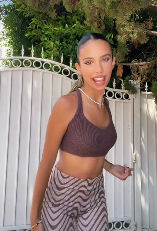 3. Sexy Kylie Cantrall in Grey Crop Top