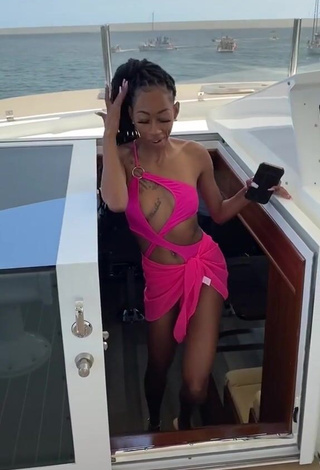 1. Hot Lala Milan in Firefly Rose Swimsuit on a Boat