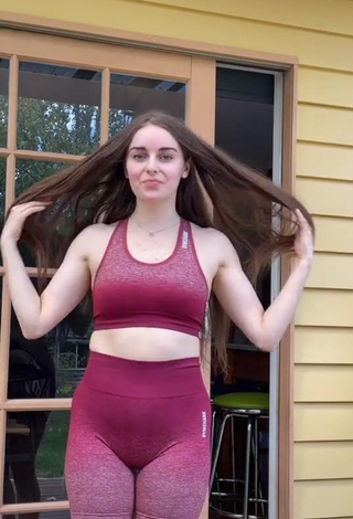 Hot Kathleen in Red Crop Top