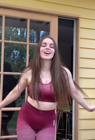 3. Hot Kathleen in Red Crop Top