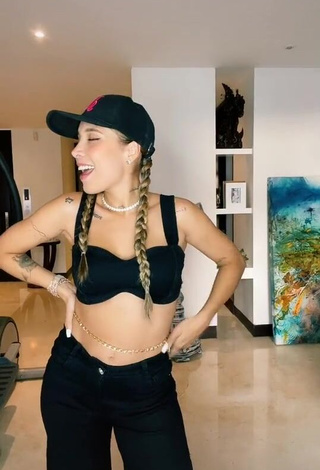 1. Desirable Luisa Fernanda Cataño Ríos in Black Crop Top