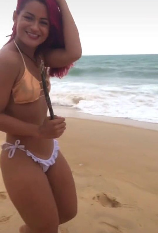 Hottest Mayca Delduque in Bikini at the Beach